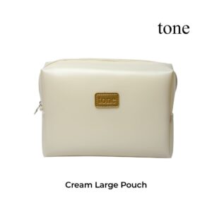 09d. Cream Large Pouch